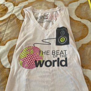 RARE EUC One of a Kind Customized Zumba One of a Kind Convention TankUnique Inst